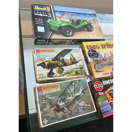 47 - Selection of plastic models to include ' Revell VW BUGGY', ' Match box Westland Lysander' etc