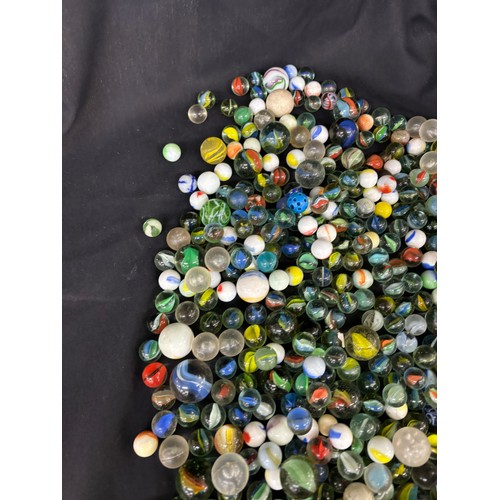 22 - Large selection of vintage and later marbles