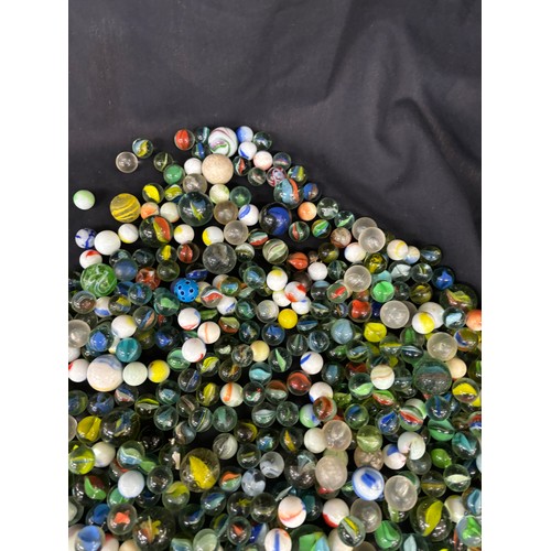 22 - Large selection of vintage and later marbles