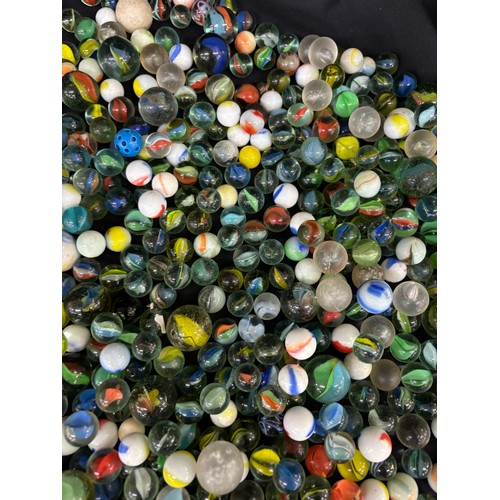 22 - Large selection of vintage and later marbles