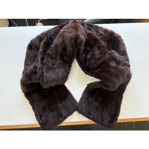 110 - Vintage ladies fur shawl