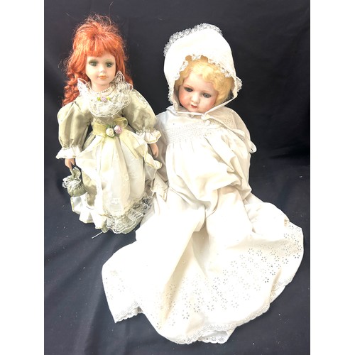 136 - Victorian pot doll, one other