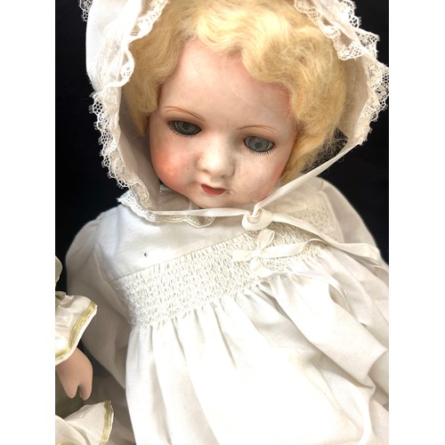 136 - Victorian pot doll, one other