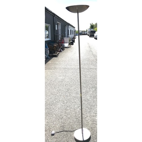 419 - Three standard lamps with shades - all untested tallest measures 72 inches tall