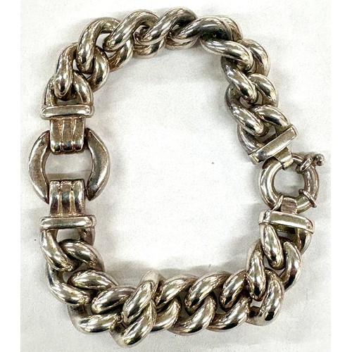 301 - Chunky silver bracelet weight