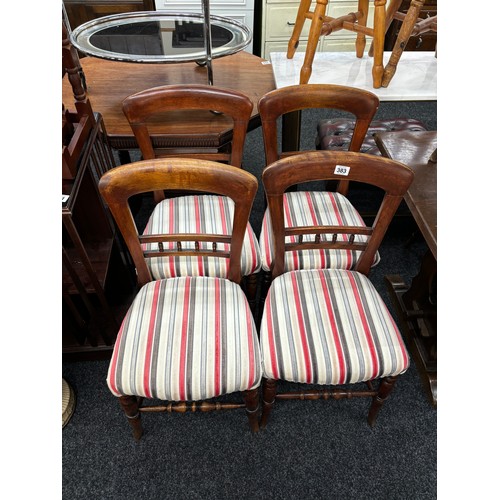 383 - Set of 4 dining chairs