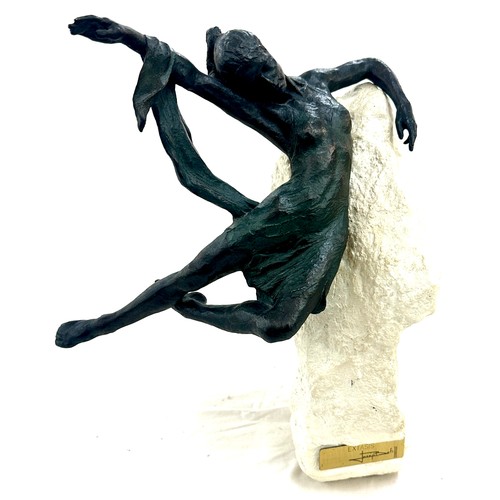 11 - Josep Bofill dancing bronze sculpture, height approximately 14 inches tall