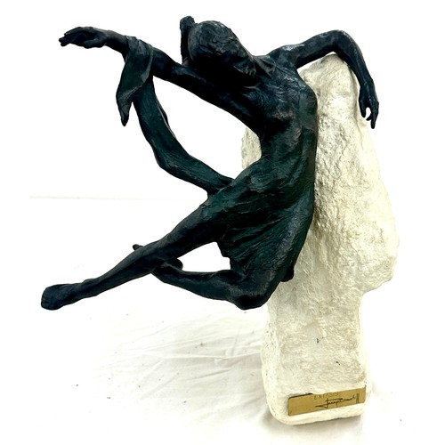 11 - Josep Bofill dancing bronze sculpture, height approximately 14 inches tall