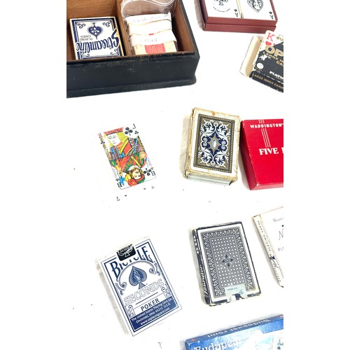 30 - 30 x vintage and two antique playing card decks, including NFL football, baseball stars, comic super... 