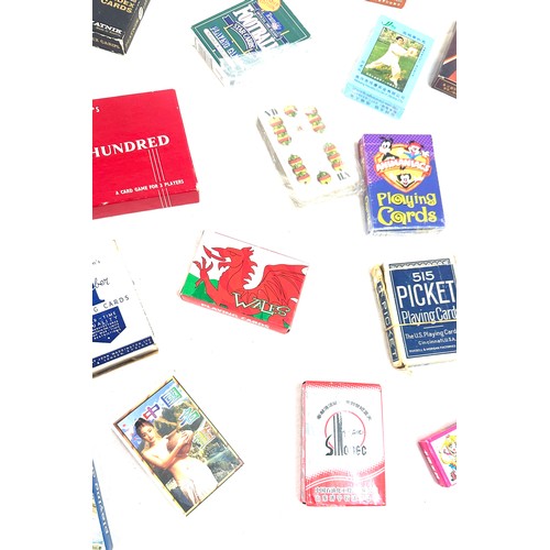 30 - 30 x vintage and two antique playing card decks, including NFL football, baseball stars, comic super... 