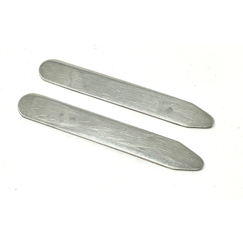 6 - 2 Aspinal of London silver collar stiffeners