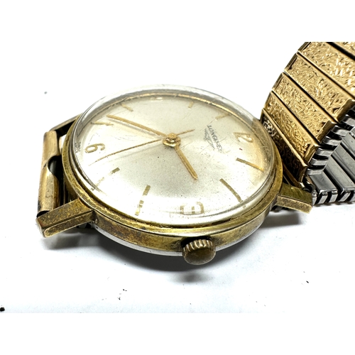 453 - Vintage gents Longines wristwatch the watch is ticking