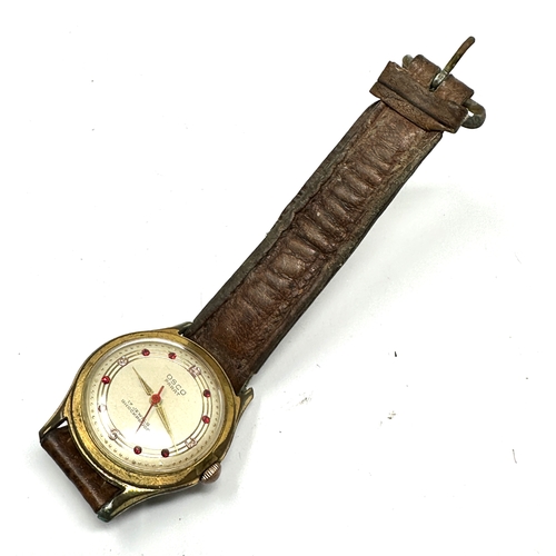 455 - Vintage gents osco parat wrist watch 17 jewel the watch is ticking