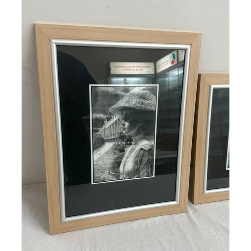 24 - Two framed prints largest measures approximately 19 inches by 15 inches wide