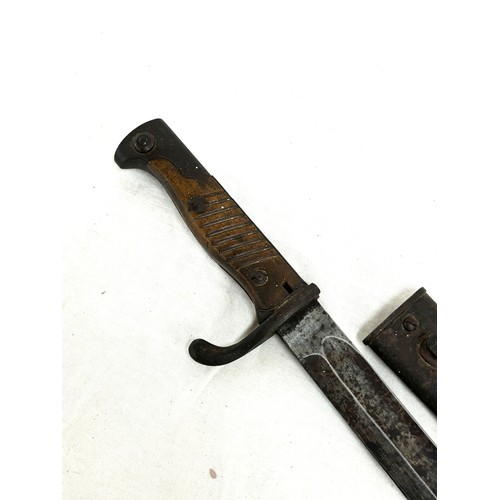 572 - German WW1 butcher bayonet by E&F Horster solingen length 52cm