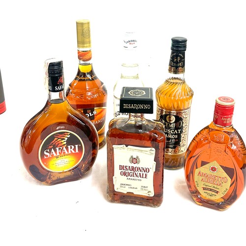 25 - Selection of alcohol to include Disaronno, Brandy etc