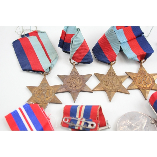 435 - WW2 Medals Inc War & 1939-45 Stars x 10