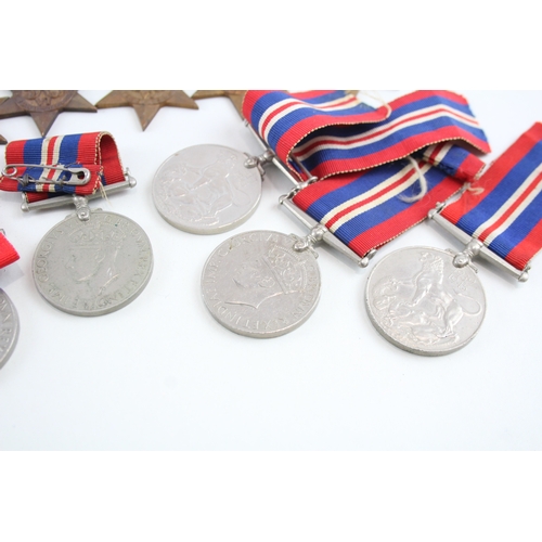 435 - WW2 Medals Inc War & 1939-45 Stars x 10