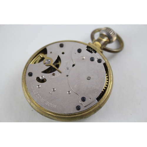 463 - Vintage Smiths Open Face Pocket Watch Hand-Wind Working x 2