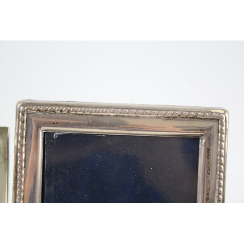 33 - 4 x .925 sterling silver photograph frames