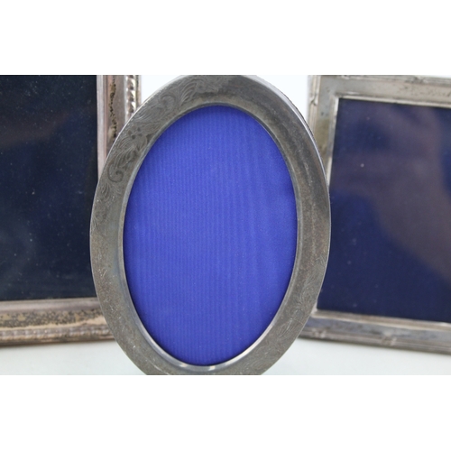 33 - 4 x .925 sterling silver photograph frames