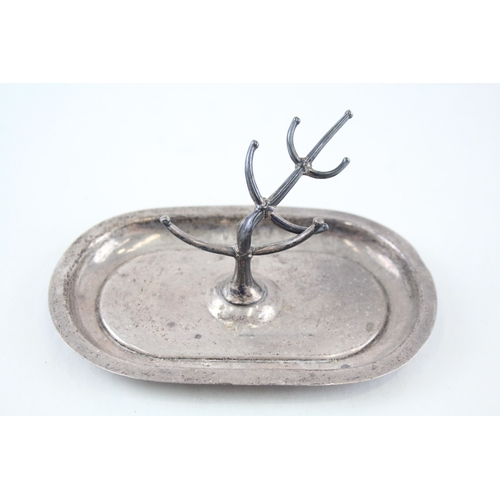 71 - antique .925 sterling silver jewellery tree / dish