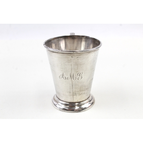 81 - .925 sterling silver art deco christening cup