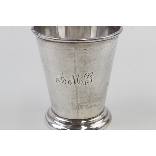 81 - .925 sterling silver art deco christening cup