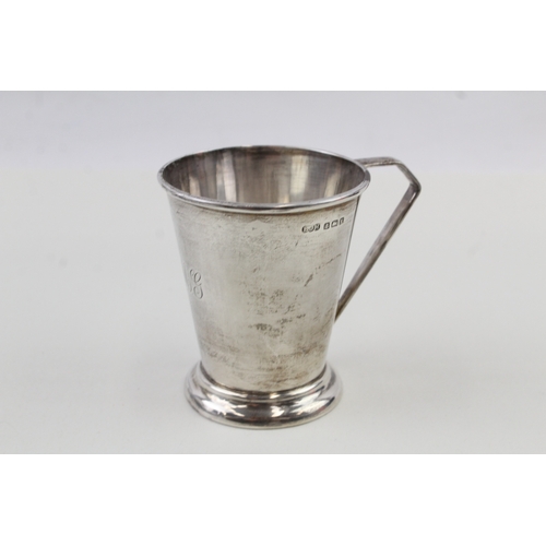 81 - .925 sterling silver art deco christening cup