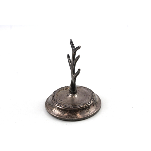 82 - .925 sterling silevr filled antique jewellery tree / ring holder