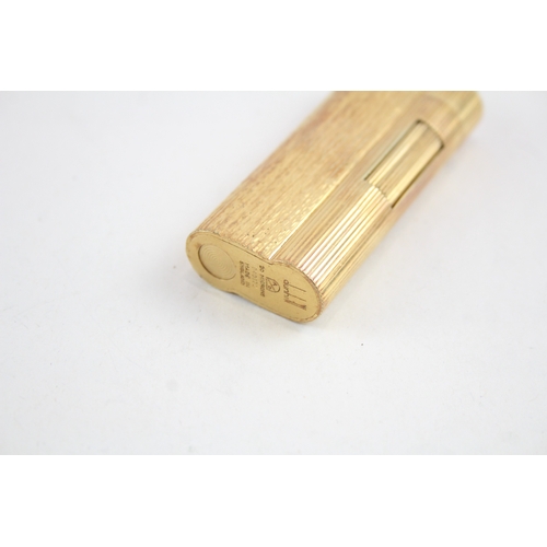 492 - Boxed Dunhill Gold Plated S-Shape Lighter