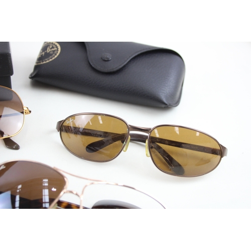 498 - Collection of Designer Rayban Sunglasses Inc Cases x 5