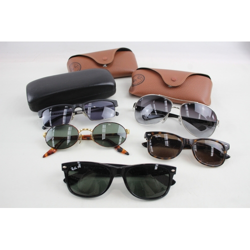 499 - Collection of Designer Rayban Sunglasses Inc Cases  x 5