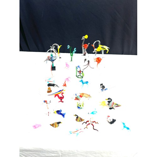 83 - Large selection of assorted glass animals