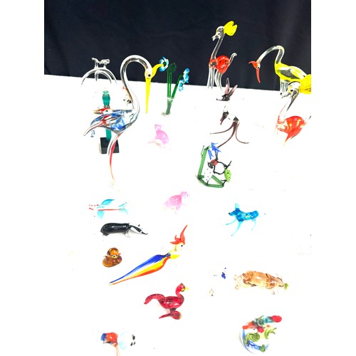 83 - Large selection of assorted glass animals