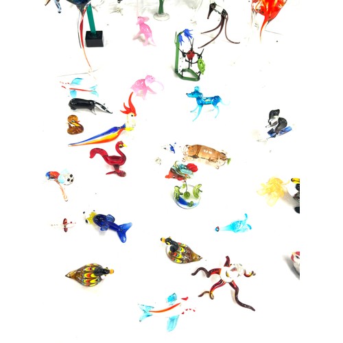 83 - Large selection of assorted glass animals