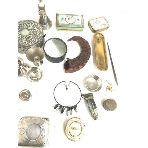 63 - Large selection of collectables includes pipes, brooches etc