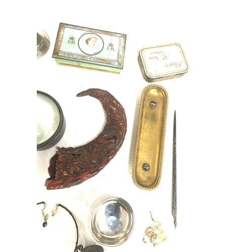 63 - Large selection of collectables includes pipes, brooches etc