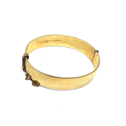 100 - vintage gold 1/5th 9ct rolled gold bangle weight 30g