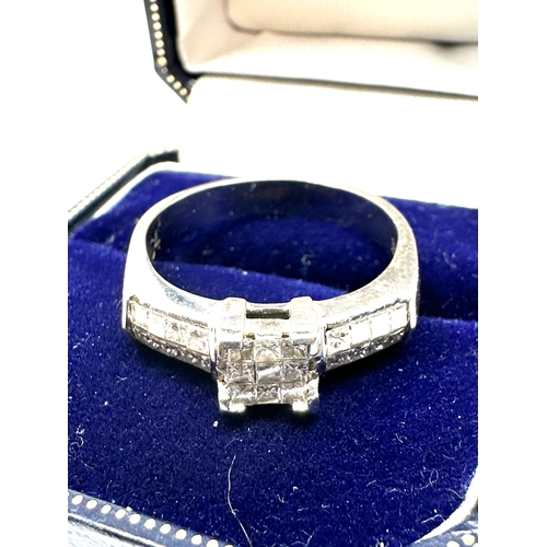 128 - 18ct diamond set with 1.64 ct of diamonds weight 6g