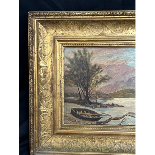 92A - Vintage gilt framed painting frame measures approximately 18 inches by 15 inches