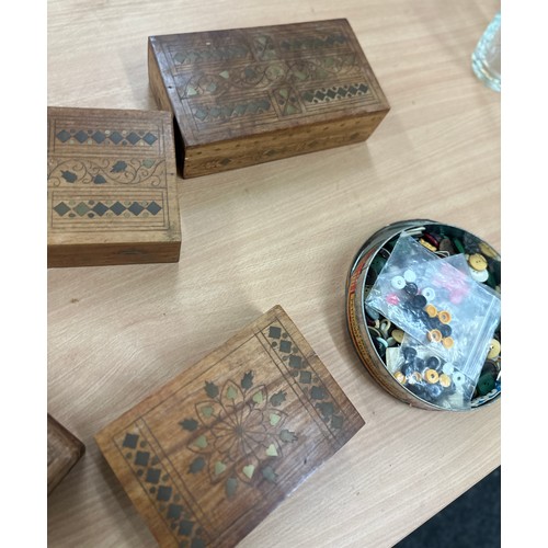 6 - Selection of assorted wooden trinkets / boxes