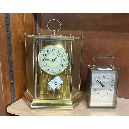 5 - Cased clock and one other, untested