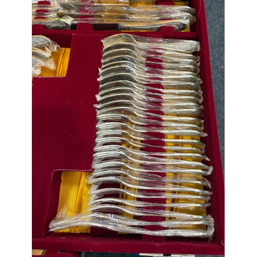 236 - Cased 12 place silver plated cutlery set