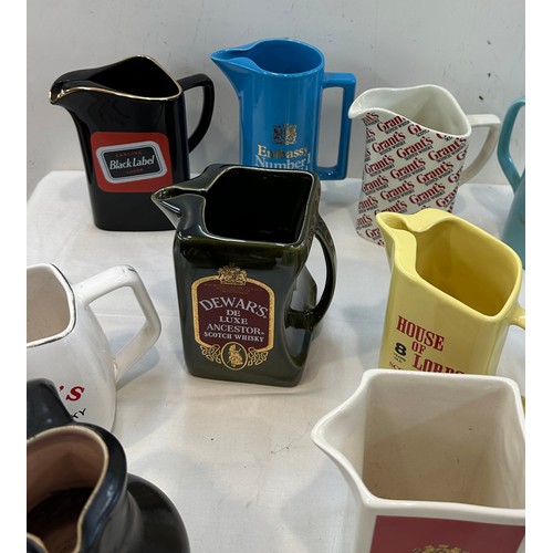 168 - Selection of pub advertising jugs