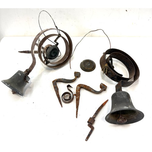 71 - Pair vintage butler bells