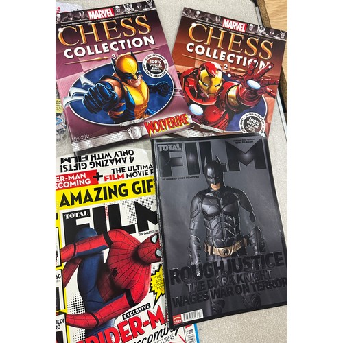 11 - Selection of Marvel merchandise to include fact files calendar, Spiderman and Fantastic Four tin wal... 