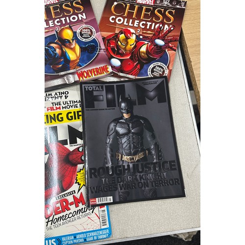 11 - Selection of Marvel merchandise to include fact files calendar, Spiderman and Fantastic Four tin wal... 