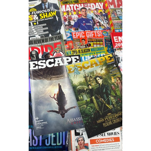 42 - Large selection of collectable magazines to include ' Empire' ,' Match of the Day' , ' XBOX', 'Escap... 