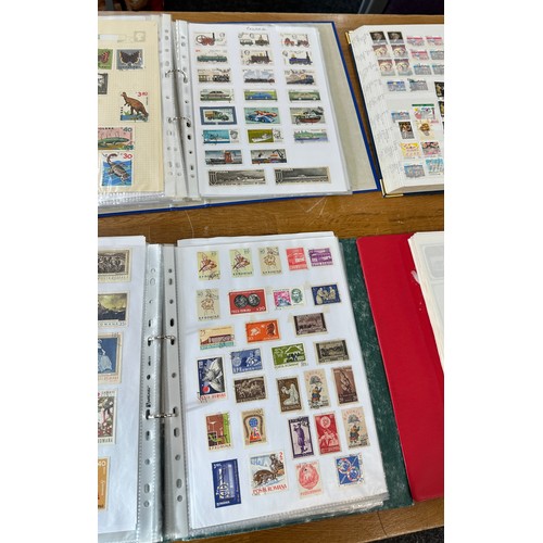 221 - Large stamp collection, 6 full packed albums, British common wealth and world wide